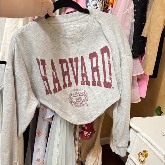 Harvard Cropped Sweater - Picture 1 of 2